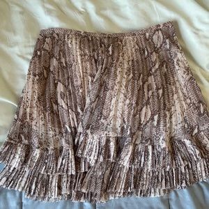 Sheer pleated  mini skirt. Lightly worn, like new